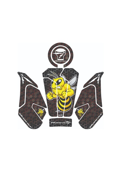 Grippatch Honda Hornet 750 2025 Uyumlu Tank Pad Set - Gc42-1 Çok Renkli