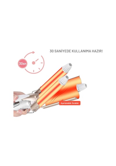 Yui KB-3060 25 MM Su Dalgası Wag Saç Maşası