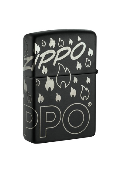 Zippo Monochrome Blaze Dizayn Çakmak Siyah