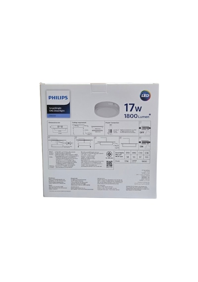Philips Smartbright Sıvaüstü Tavan Lamba 17w 3000k Sarı Işık 1800 Lümen 22 Cm Çapında Plastik Gövde 1