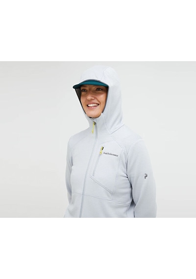 Peak Performance W Traıl Polartec Zıp Hood Kadın Günlük Sweatshirt G80183090t Beyaz