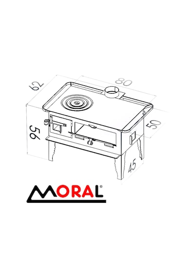 Moral Md 5080 Lux Lüks Klasik Kuzine Soba