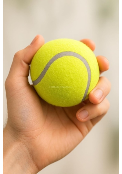 2'li Köpek Oyun Topu 7.5 Cm Orta Boy Premium Kalite Tenis Topu, Eğitim Ve Oyun Amaçlı, Dayanıkl