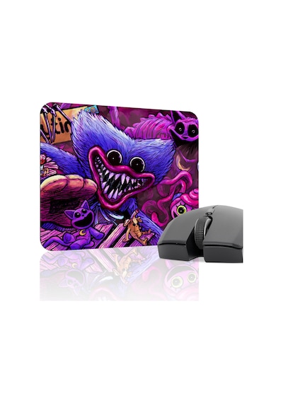 Poppy Playtime Kaymaz Dikişli Kauçuk Oyuncu Mousepad V1 - 22x18 Gaming Mouse Pad Fare Altlığı