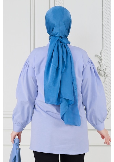 Sevitli Önü Gül Detaylı Tunik-bebe Mavi-3631-bebe Mavi Bebek Mavisi