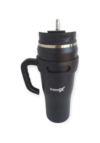 Trendix Çelik İçli Termos 1200 Ml Siyah Çok Renkli