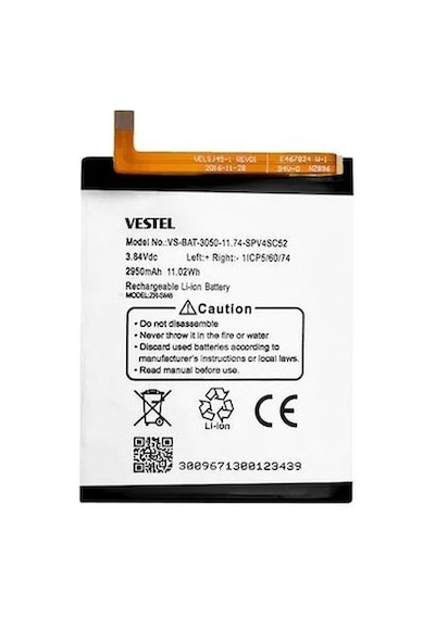 Vestel Uyumlu Venüs Z10 Batarya Pil  VS-BAT-3050
