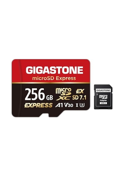 Gıgastone 256 Gb Microsd Express + Sd Adaptör, 880/650 Mb/s'ye Kadar, Microsdxc Express Hafıza Kartı Sd 7.1, Nintendo Switch 2 İle Uyumlu, Profesyonel Kamera, A1 V30 U3 Uhs-ı Gıgastone 256 Gb Microsd Express + Sd Adaptör, 880/650 Mb/s'ye Kadar, Microsdxc Express Hafıza Kartı Sd 7.1, Nintendo Switch 2 İle Uyumlu, Profesyonel Kamera, A1 V30 U3 Uhs-ı