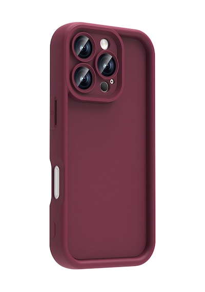 Mobilteam Apple Uyumlu iPhone 16 Pro Max Kılıf Kamera Korumalı Ananas Kapak - Mürdüm Mürdüm