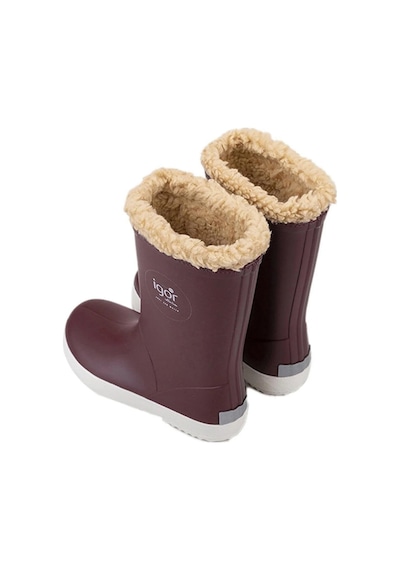 Igor Splash Nautico Çocuk Kürklü Bordo Yağmur Çizmesi W10207-025 Bordo
