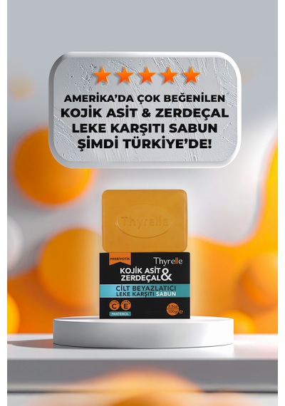 Thyrelle Kojik Asit & Zerdeçal Leke Karşıtı Beyazlatıcı Sabun 100 G