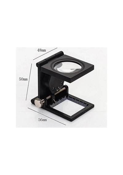 Nikula Katlanır Sayaçlı Metal Lüp Th9005a Nikula-28x28 Mm Baskı İnceleme Cep Büyüteci Ledli Büyüteç