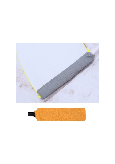Saplı Mikrofiber Başlıklı Girintili Yüzey Temizleme Mopu Toz Alma Fırçası