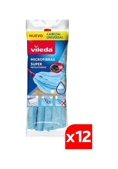 Vileda %100 Mikrofiber Saçaklı Havlu Paspas 12'li