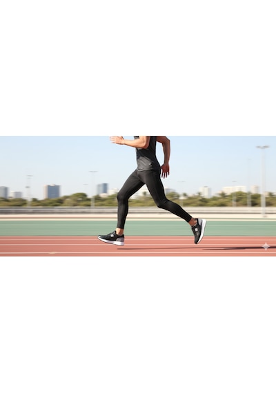 Growish Gr0419 Hakiki Deri Çift Renk Hafif Eva Taban Koşu Yürüyüş Spor Fitness Ayakkabısı Siyah