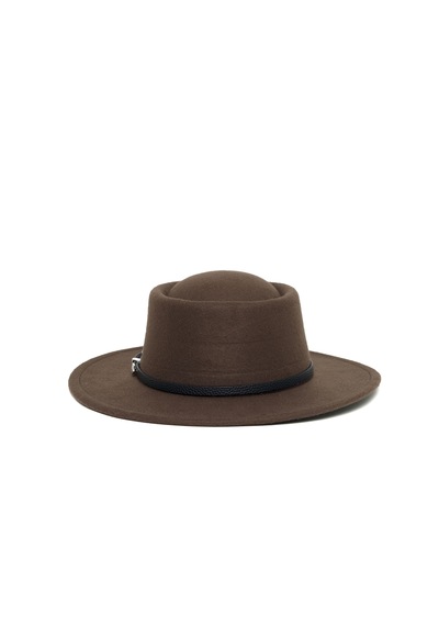 Berellini Kaşe Kaşmir - Unisex Geniş Fotör Kahverengi