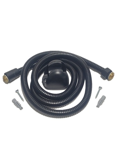 Armoni Kare Siyah Mafsallı Duş Seti - Hanging Shower Set Siyah