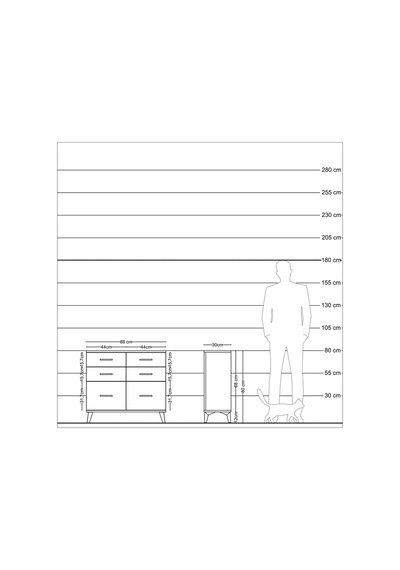 Arges Şifonyer 6 Çekmeceli 88x30x80 Aytaşı-antrasit Antrasit Arges Şifonyer 6 Çekmeceli 88x30x80 Aytaşı-antrasit Antrasit