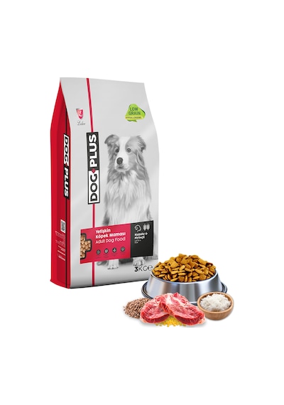 DogPlus Düşük Tahıllı Hipoalerjenik Kuzu Etli ve Pirinçli Yetişkin Köpek Maması 3 KG