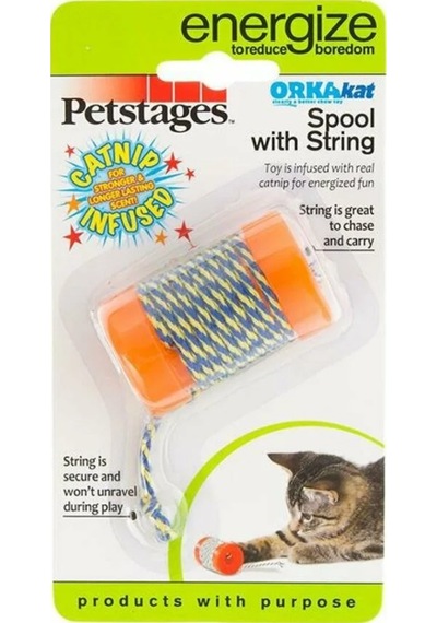 Petstages Orka Silindir İpli Kedi Oyuncağı