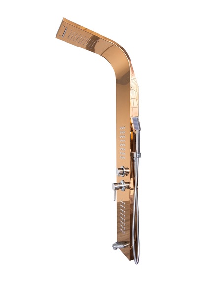 Decordem Banora Infinity Lux Duş Paneli, 5 Fonksiyonlu, Bronz