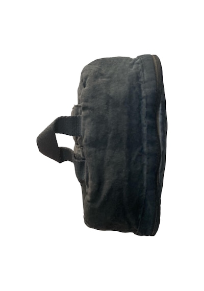 Old Cotton Cargo Kaliteli Vintage Disayn Laptop Bölmeli Sırt Gezi Çantası Leone Bag Oil 5100 Siyah