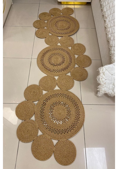 Villadia Home Textile Jüt Hasır Sarmal Kilim Yuvarlak Örgü Halı Yolluk Dekoratif Doğal Görünümlü Bohem Ev Kilimi Salon Balkon Oturma Yatak Mutfak Çocuk Odası 312bambu Villadia Home Textile Jüt Hasır Sarmal Kilim Yuvarlak Örgü Halı Yolluk Dekoratif Doğal Görünümlü Bohem Ev Kilimi Salon Balkon Oturma Yatak Mutfak Çocuk Odası 312bambu