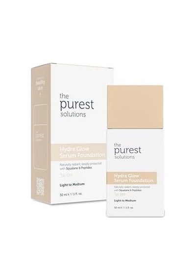 The Purest Solutions Nemlendirici & Canlandırıcı Serum Fondöten Spf 50, 30 Mililitre Açık/orta Ton