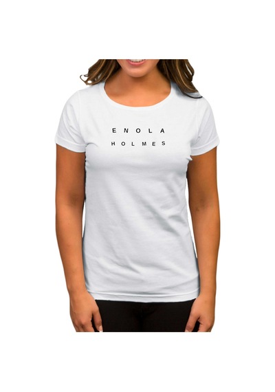 Enola Holmes Beyaz Kadın Tişört Beyaz