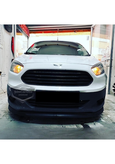 Ford Courier 2014-2023 Uyumlu Üniversal Astra H Lip Esnek Ön Lip 2 Parça Tampon Altı Dil Karlık Ön Ek 00 Şüscaroto Aksesuar