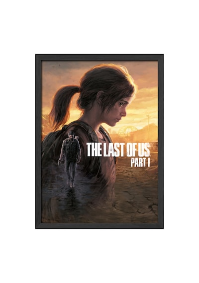 The Last Of Us Siyah Ahşap Çerçeveli Poster, Dekoratif Oyun Duvar Tablosu