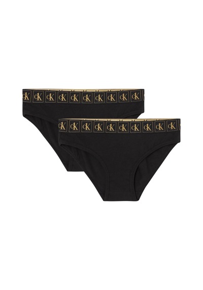 Calvin Klein 2pk Bıkını Kadın Siyah Bkini Külot Set