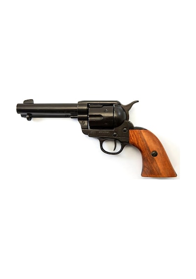 Denix Dekoratif Replika Revolver Cal.45 Peacemaker 4,75 , With 6 Bullets