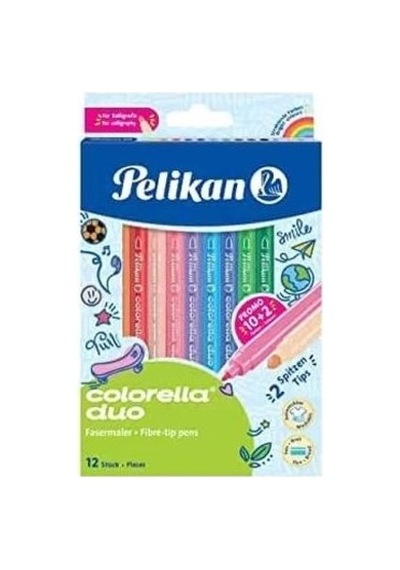 12'li Colorella Keçeli Kalem Seti İle Renkli Çizim Zamanı