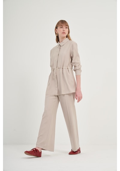 FTZ Women Ftz Pantolonlu Takım Taş 31031 Taş
