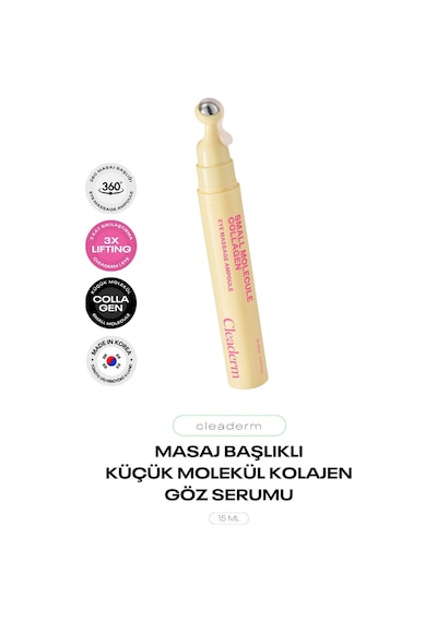Masaj Başlıklı Küçük Kolajen Moleküllü Göz Çevresi Serumu Collagen Eye Massage Ampoule