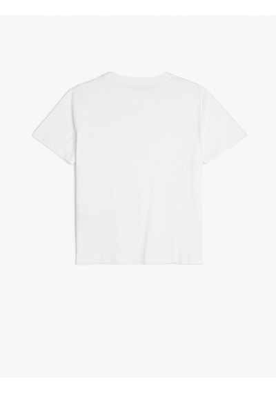 Koton Pamuklu Kısa Kollu Bisiklet Yaka Basic Kadın Tişört Beyaz 5sak50130ek Beyaz Koton Pamuklu Kısa Kollu Bisiklet Yaka Basic Kadın Tişört Beyaz 5sak50130ek Beyaz