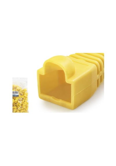Rj45 Konnektör Papuç - 100 Adet Sari / Ekonomik Poşet Paket Nd2427 Evimdeyokyok