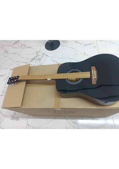 J&d Guitars- Ag-6/bk Jumbo Kasa Akustik Gitar AG-6/BK