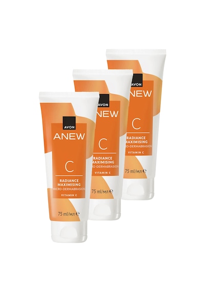 Avon Anew Radiance Maximising Mikro Dermabrazyon C Vitamin Arındırıcı Scrub 3 x 75 ML