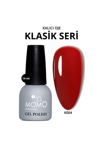 Momo Professional Kalıcı Oje K004 Kızıl Bordo 14 Ml