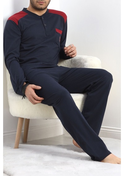 Modi Süprem Erkek Pijama Takımı Lacivert - 20833.1838. Açık Lacivert