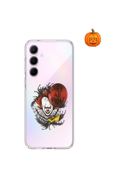 Dali Design Samsung Galaxy A55 Uyumlu Şeffaf Kılıf Horror 1 Tasarımlı