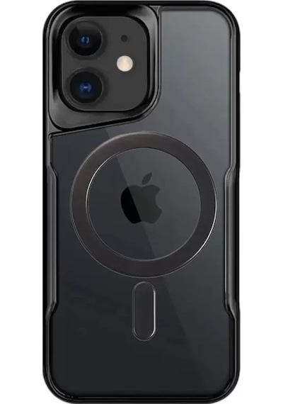 Newface Apple iPhone Uyumlu 11 Kılıf Boyi Magsafe Silikon Kapak -  Siyah