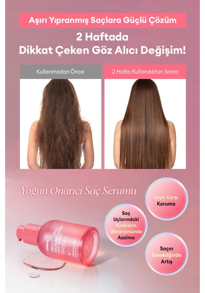Aşırı Yıpranmış Saçlara Yoğun Onarıcı Saç Serumu Kundal Progen Double Bonding Hair Serum