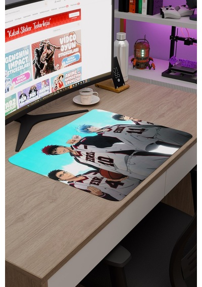 Kuroko No Basket Anime V4 - 48x40 Xl Gaming Kauçuk Kaymaz Taban Mouse Pad Fare Altlığı