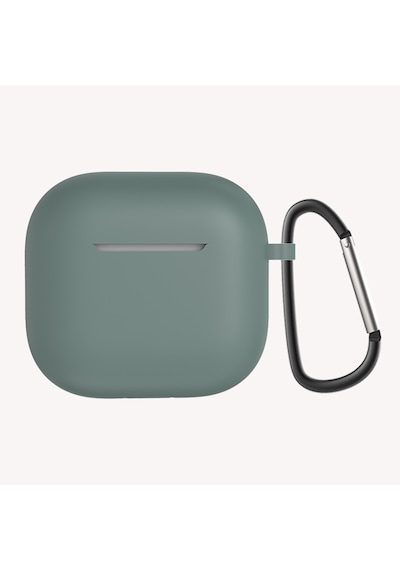 Apple Uyumlu AirPods 4 Zore Standart Silikon Kılıf-koyu Yeşil