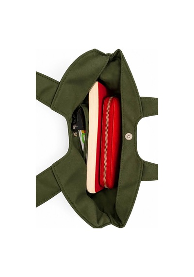 Tuttobene Star Bag Yıldız Çanta Çıtçıtlı İç Cepli Özel Tasarım Omuz Çantası Su Geçirmez Leke Tutmaz Tb052 Haki