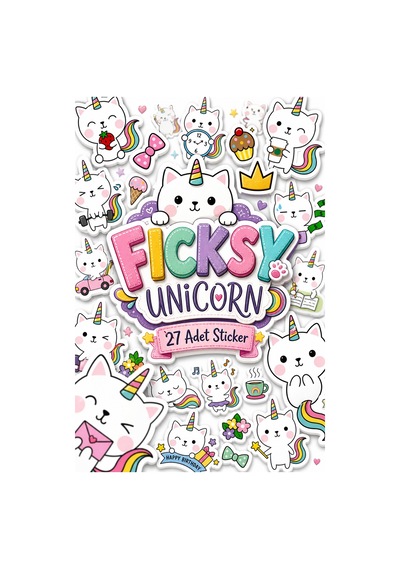 Sevimli Kawaii Yavru Kedi Sticker Seti - 27 Adet Etiket Çıkartma Diğer