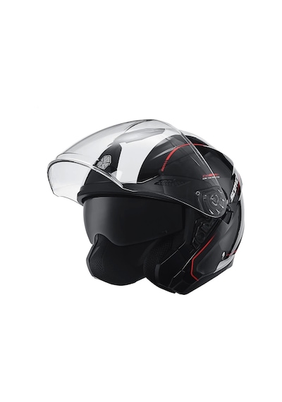 Scoyco Of-669 Shuttle Güneş Vizörlü Açık Yarım Kask Beyaz - Siyah